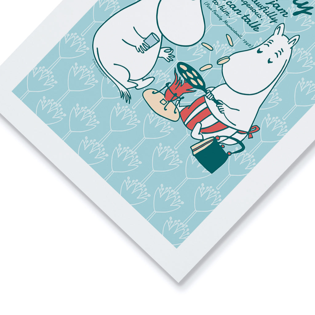 Moomin Pancakes And Jam Finn Family Moomintroll Quote Print