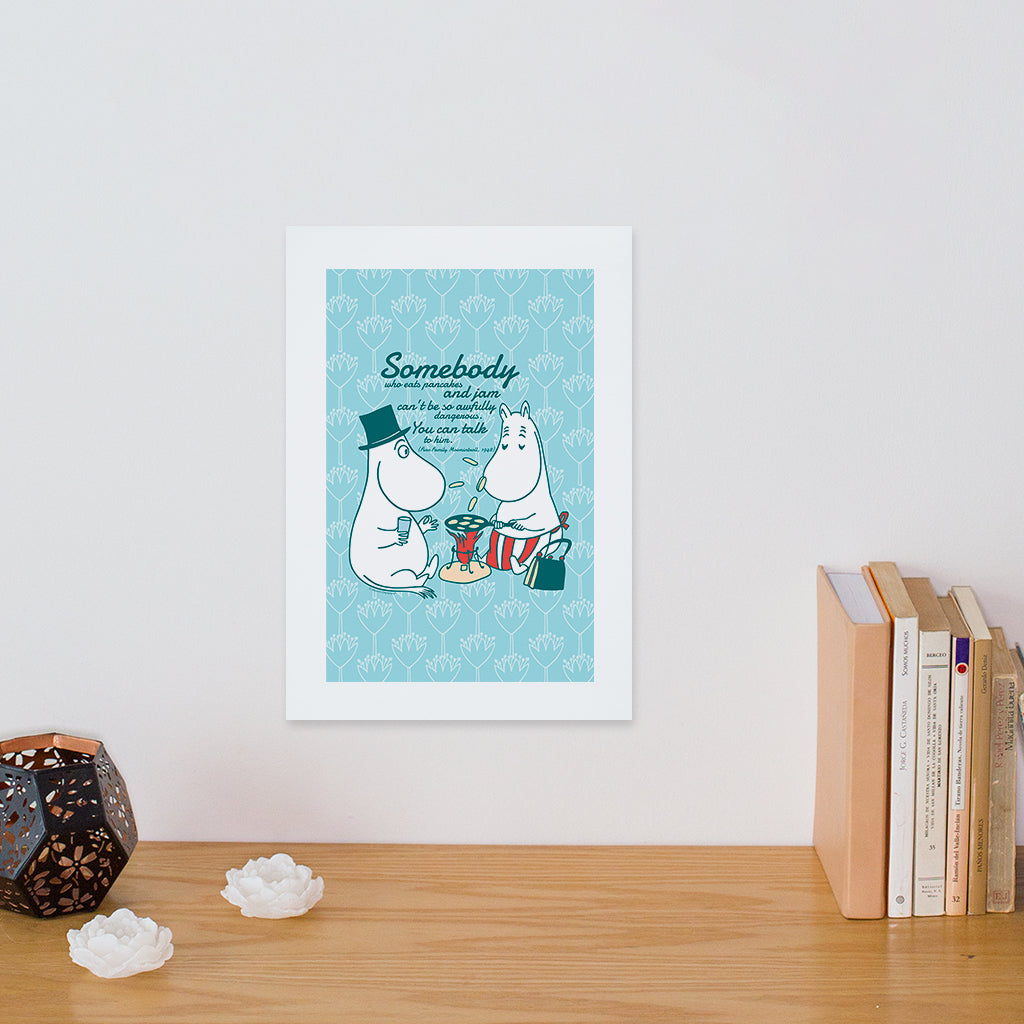 Moomin Pancakes And Jam Finn Family Moomintroll Quote Print