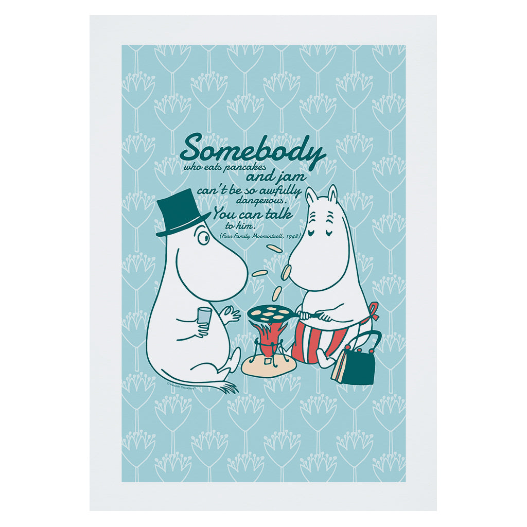 Moomin Pancakes And Jam Finn Family Moomintroll Quote Print