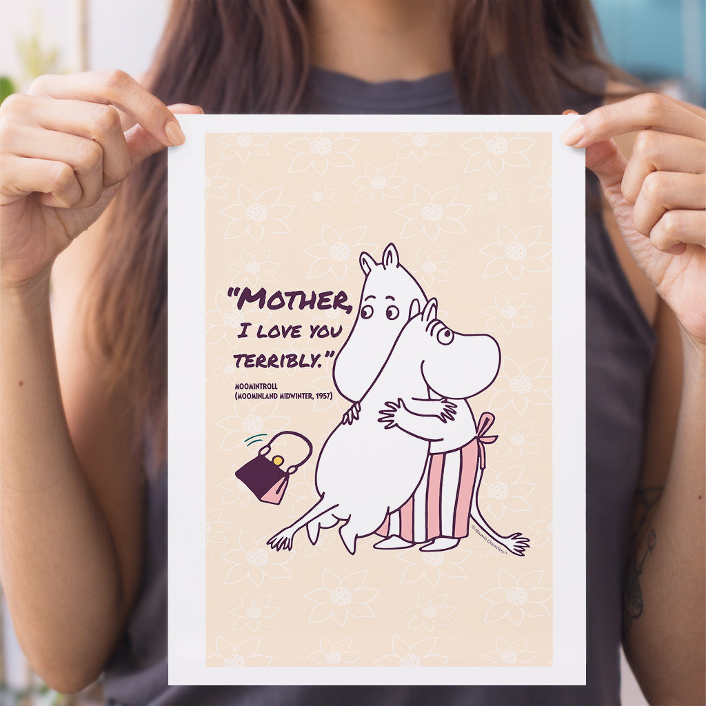 Moomin I Love You Moominland Midwinter Moomintroll Quote Print