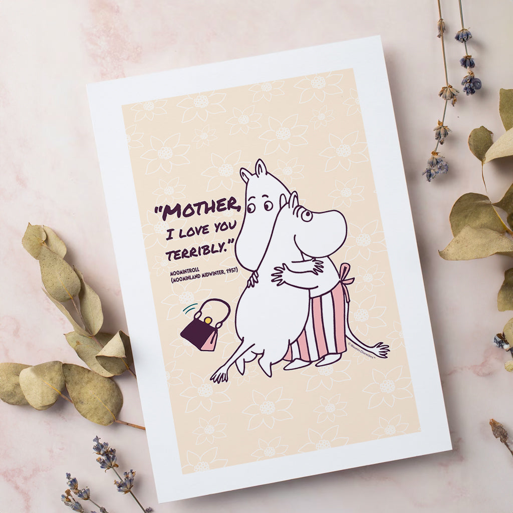 Moomin I Love You Moominland Midwinter Moomintroll Quote Print