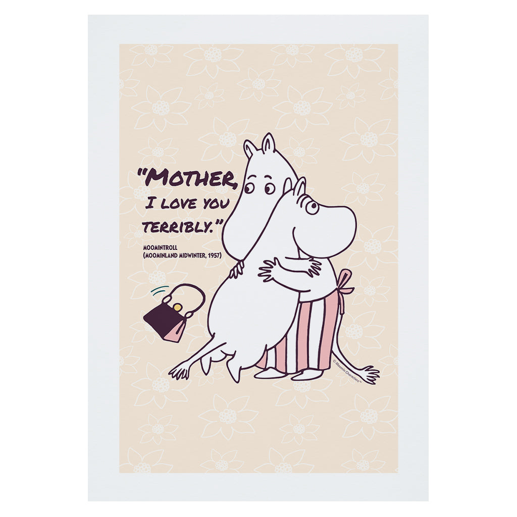 Moomin I Love You Moominland Midwinter Moomintroll Quote Print