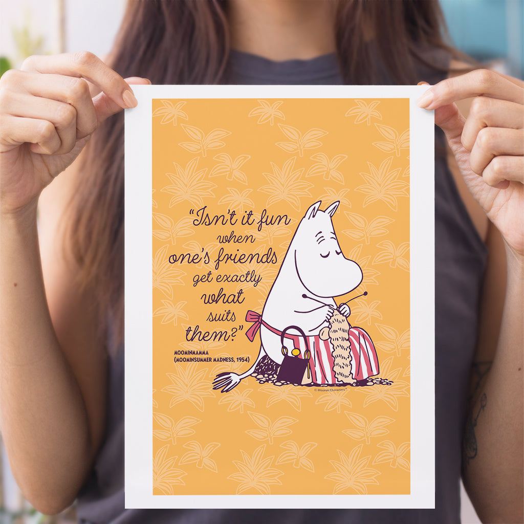 Moomin Isn&#39;t It Fun Moominsummer Madness Moominmamma Quote Print