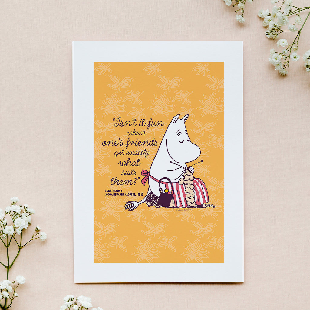 Moomin Isn&#39;t It Fun Moominsummer Madness Moominmamma Quote Print