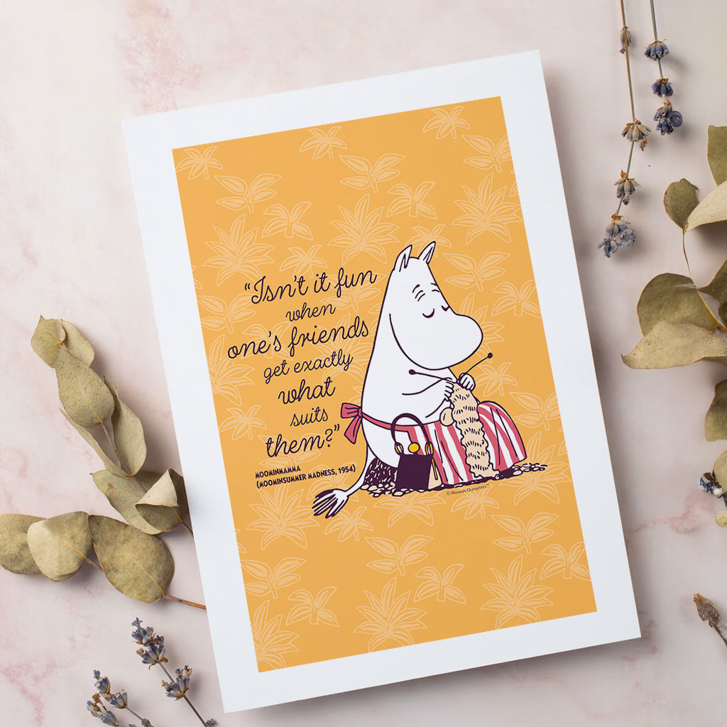 Moomin Isn&#39;t It Fun Moominsummer Madness Moominmamma Quote Print