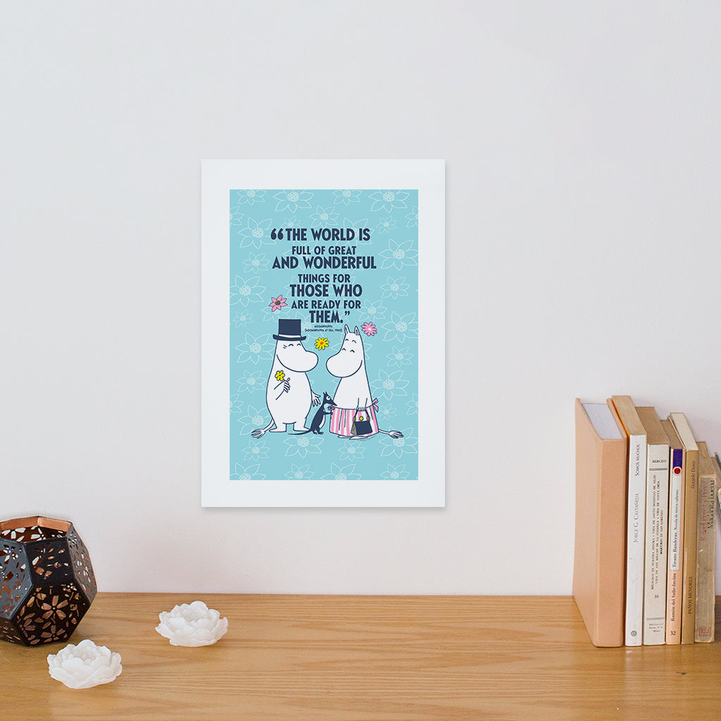 Moomin Great And Wonderful Things At Sea Moominpappa Quote Print