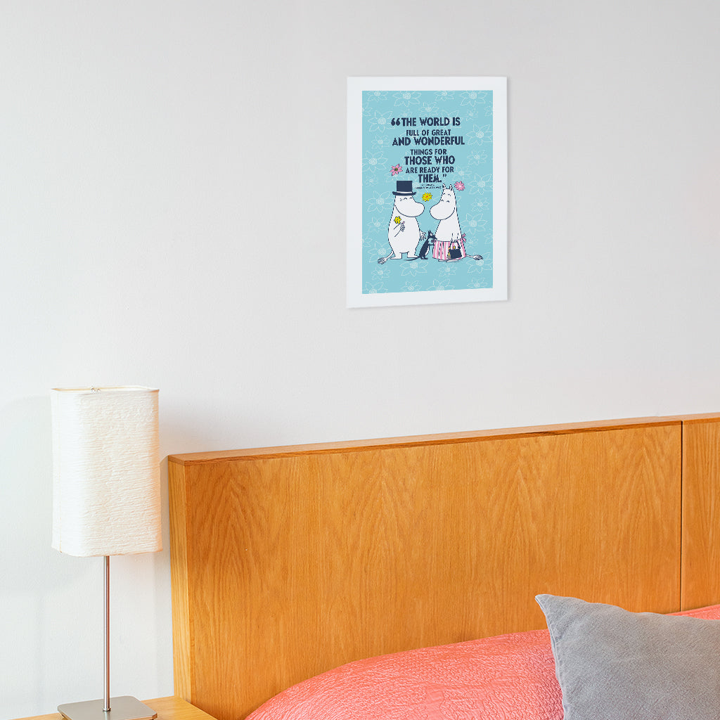 Moomin Great And Wonderful Things At Sea Moominpappa Quote Print