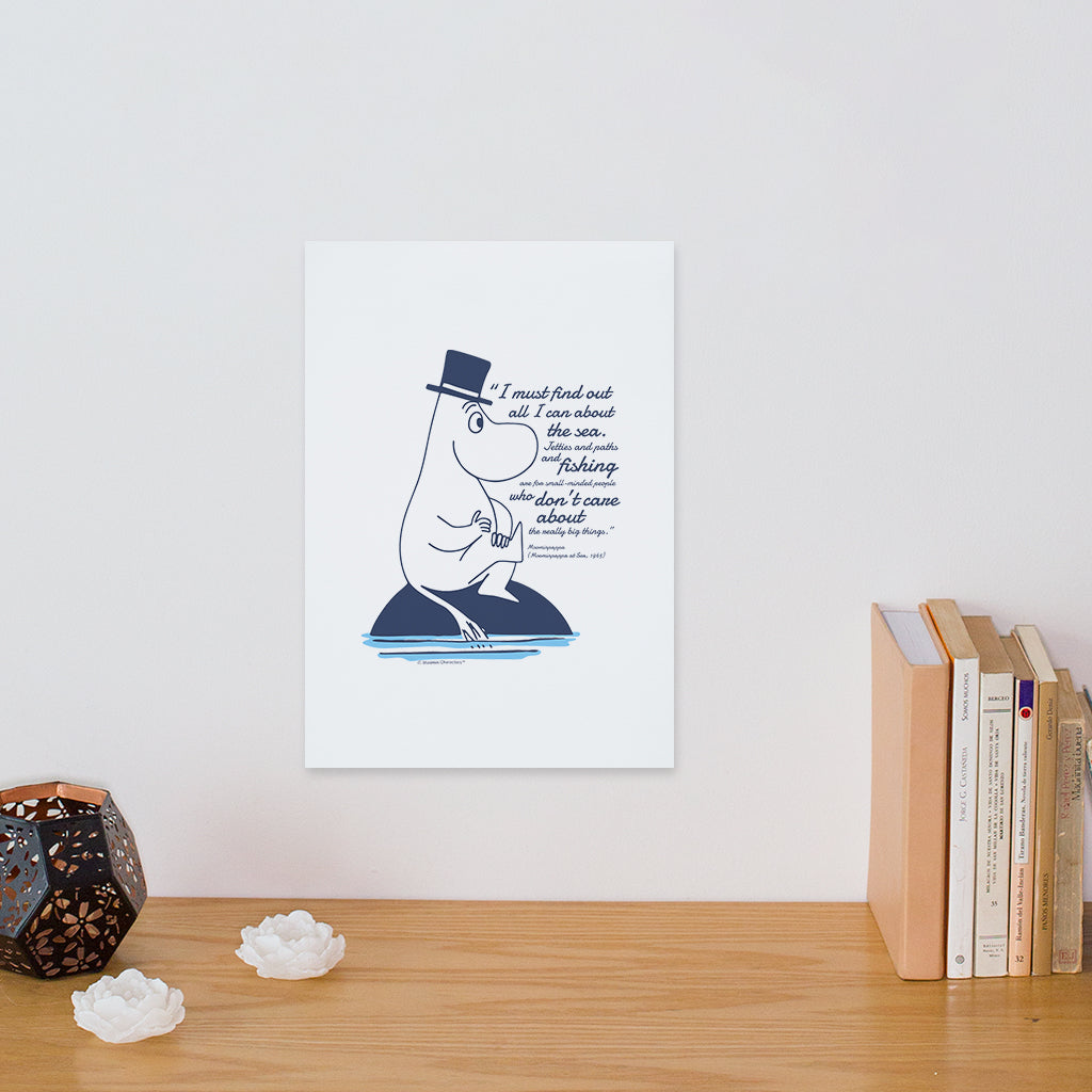 Moomin Really Big Things Moominpappa At Sea Quote Print