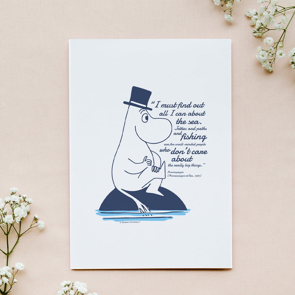 Moomin Really Big Things Moominpappa At Sea Quote Print