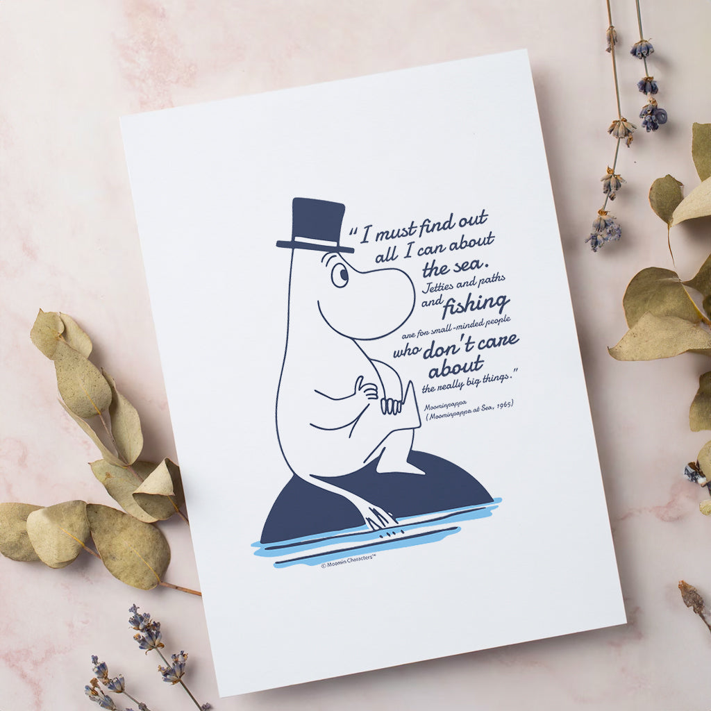 Moomin Really Big Things Moominpappa At Sea Quote Print