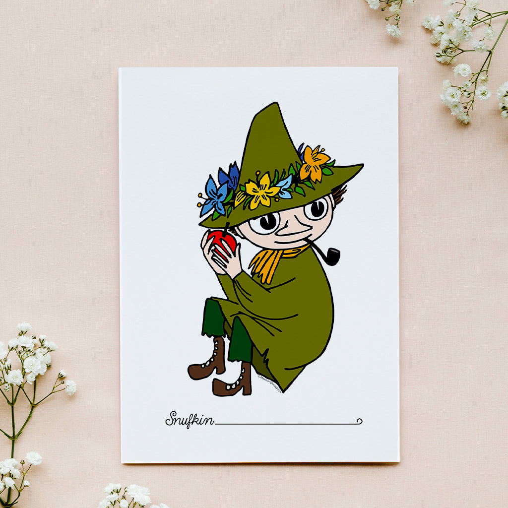 Moomin Snufkin Holding Fruit Print