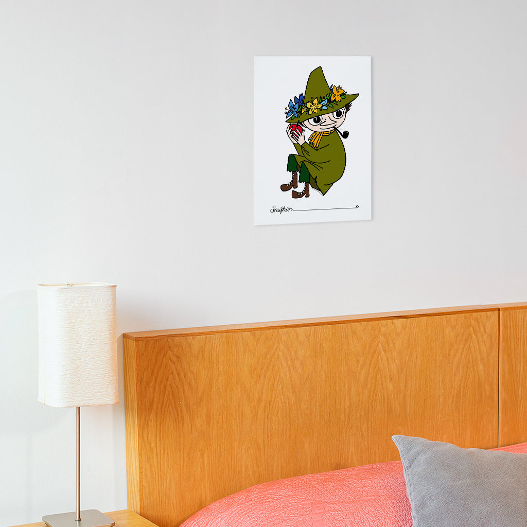 Moomin Snufkin Holding Fruit Print