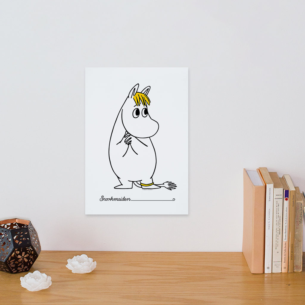 Moomin Snorkmaiden Holding Hands Print