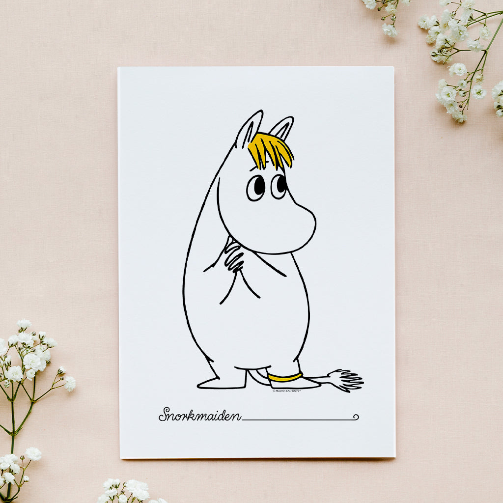 Moomin Snorkmaiden Holding Hands Print | Moomin Shop US