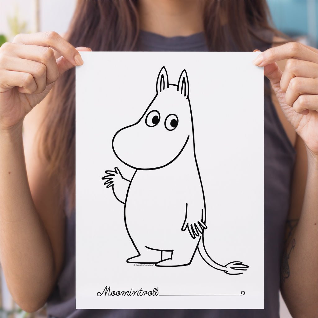 Moomin Moomintroll Waving Print | Moomin Shop US