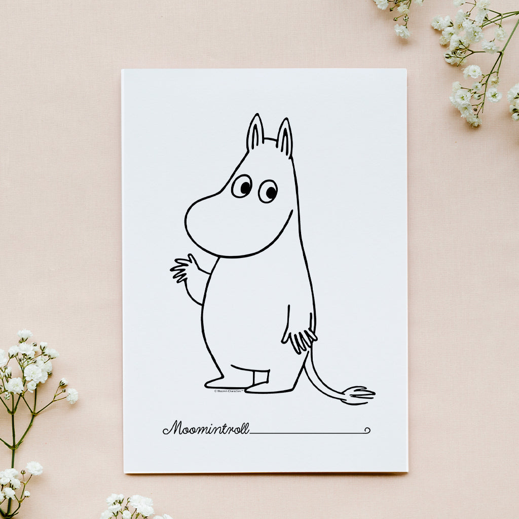 Moomin Moomintroll Waving Print