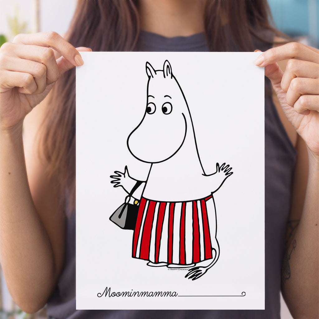 Moomin Moominmamma Waving Print