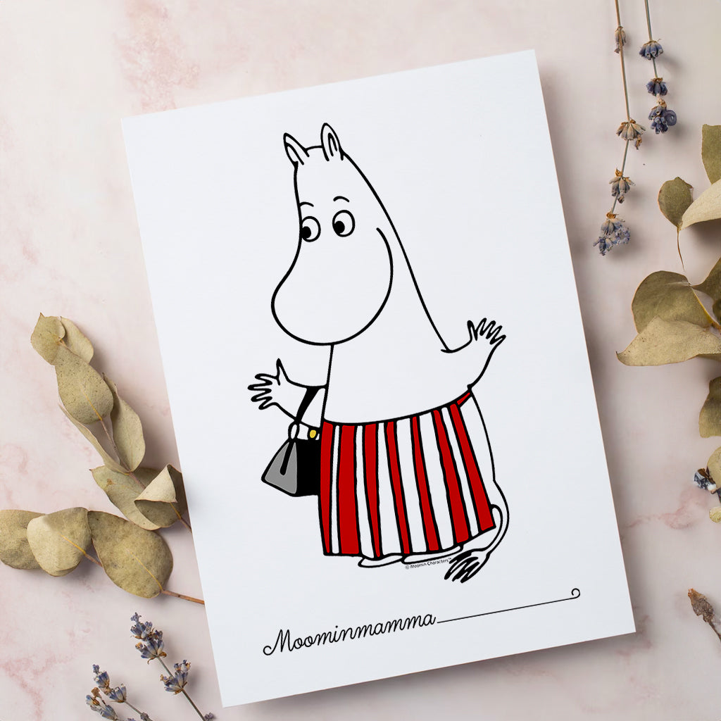 Moomin Moominmamma Waving Print