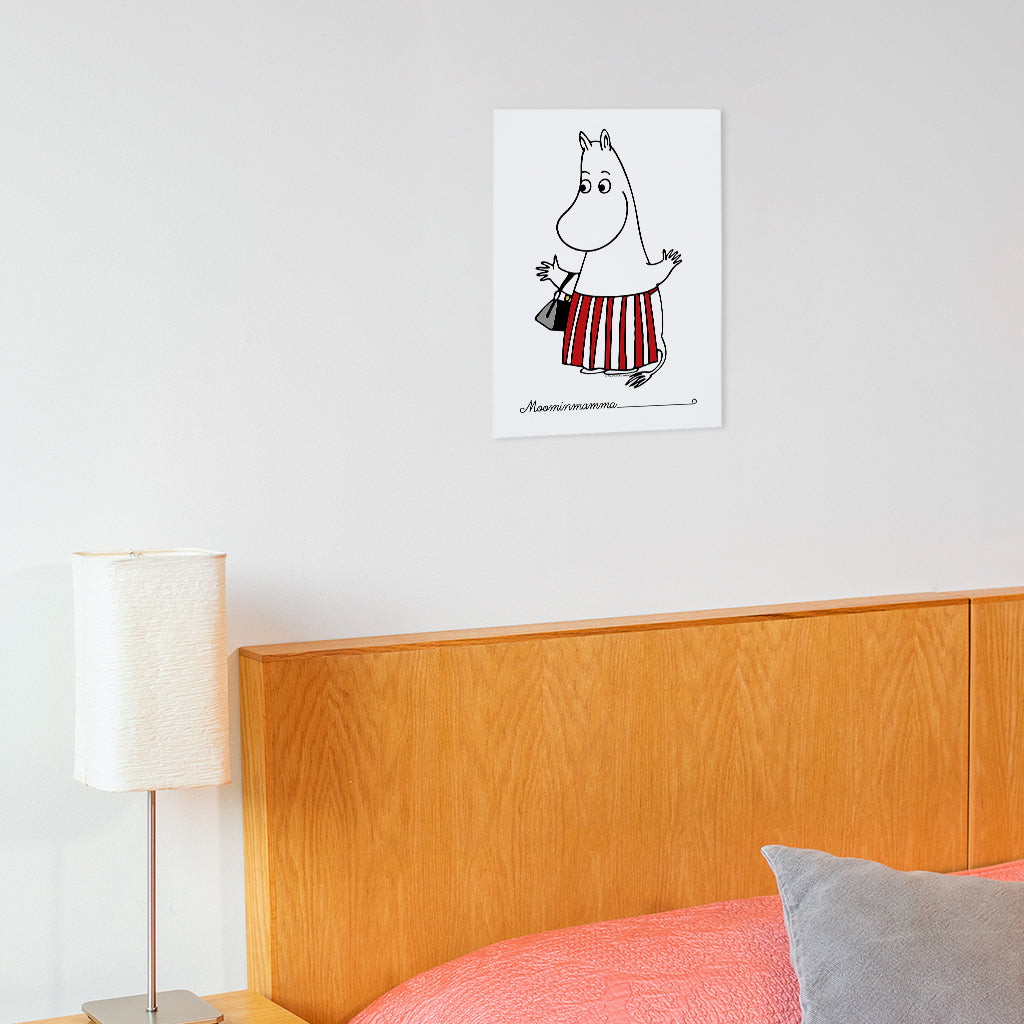 Moomin Moominmamma Waving Print