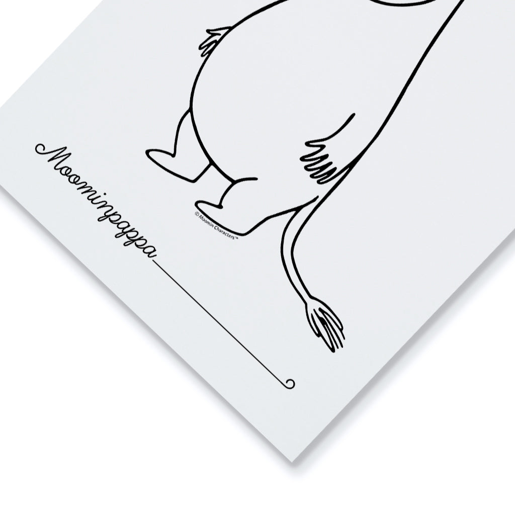 Moomin Moominpappa Standing Print