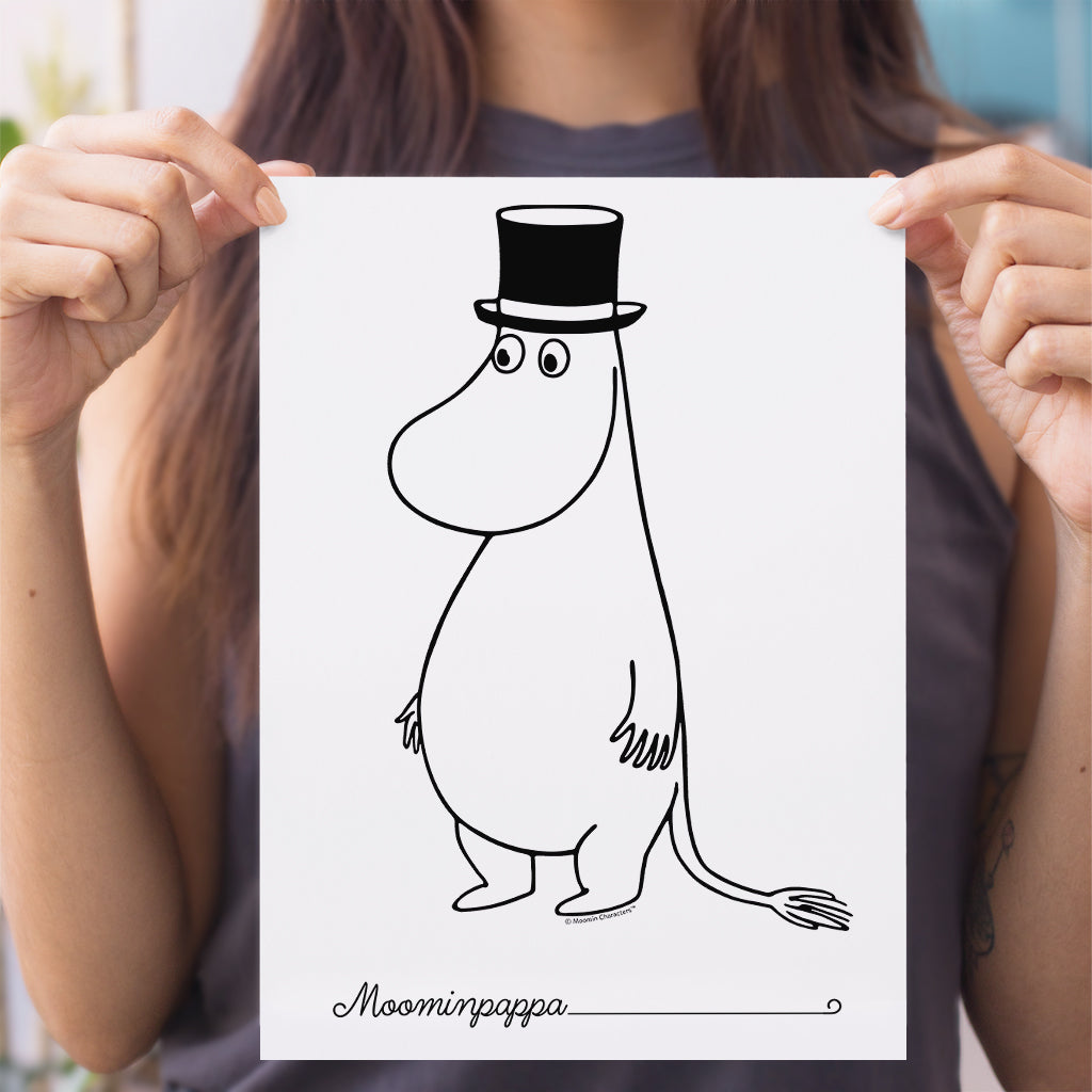 Moomin Moominpappa Standing Print