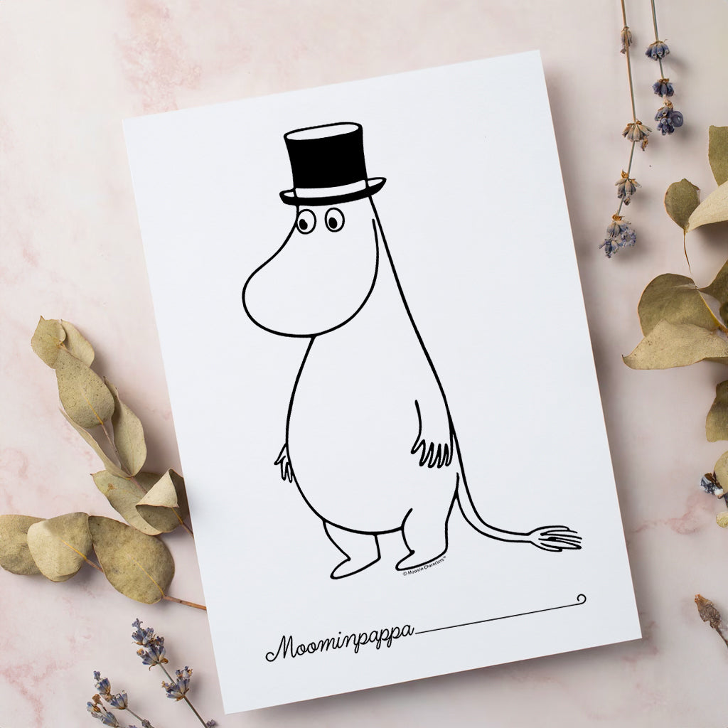 Moomin Moominpappa Standing Print