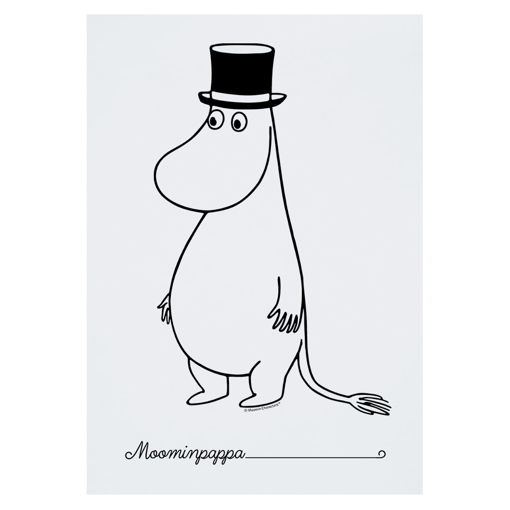 Moomin Moominpappa Standing Print