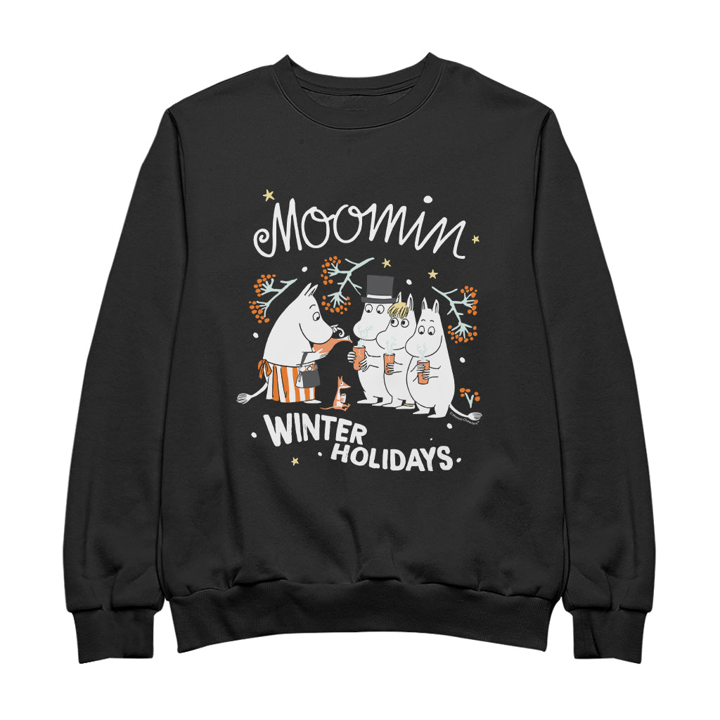 Moomin Moomin&#39;s Winter Holidays Moominmamma Hot Drinks Adult Sweatshirt | Moomin Shop US