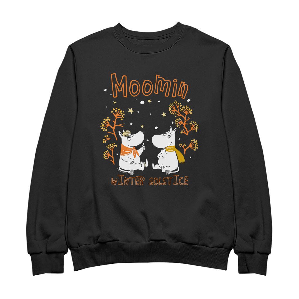 Moomin Winter Solstice Moomintroll & Snorkmaiden In The Snow Adult Sweatshirt | Moomin Shop US
