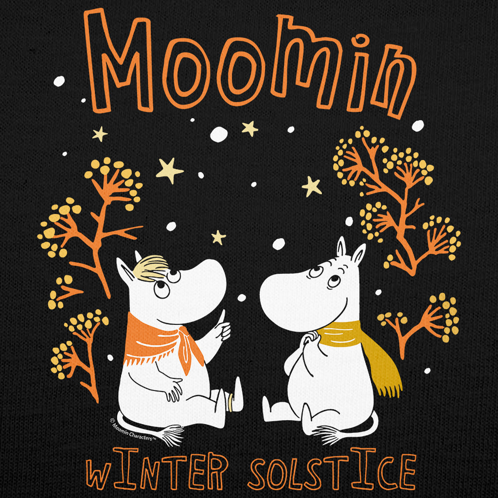 Moomin Winter Solstice Moomintroll & Snorkmaiden In The Snow Adult Sweatshirt