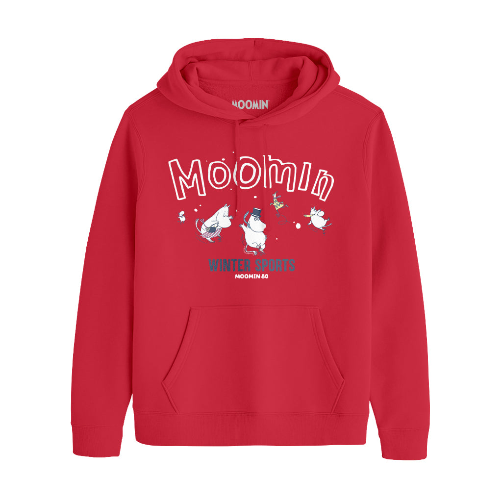 Moomin Festive Winter Sports Adult Hoodie | Moomin Shop US