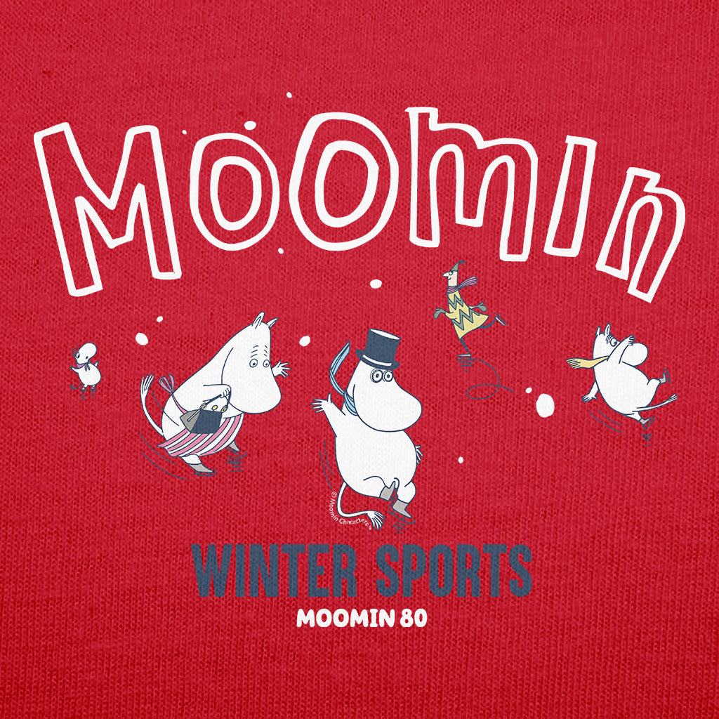 Moomin Festive Winter Sports Adult Hoodie