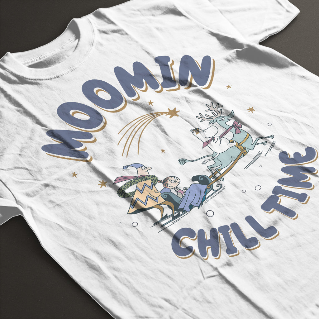 Moomin Festive Winter Chill Time Sleigh Ride Toddler T-Shirt