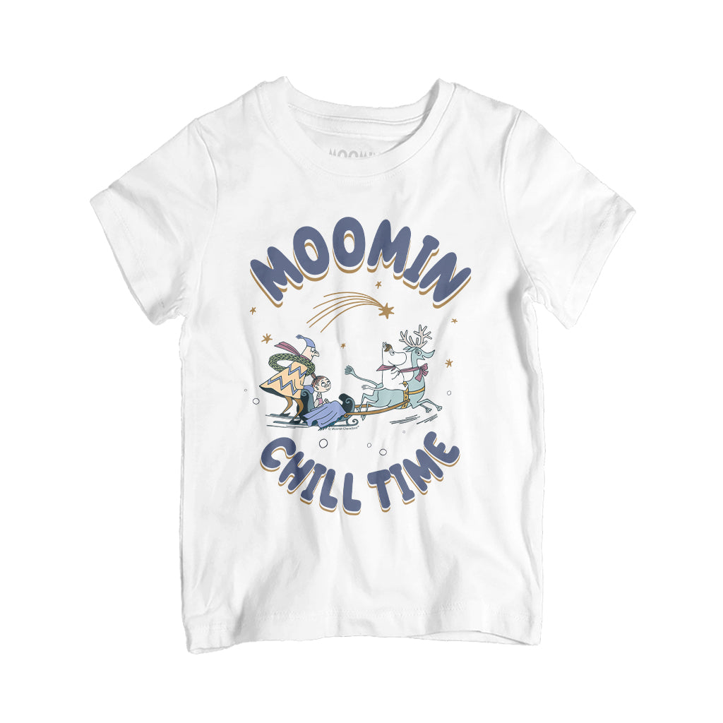 Moomin Festive Winter Chill Time Sleigh Ride Toddler T-Shirt | Moomin Shop US