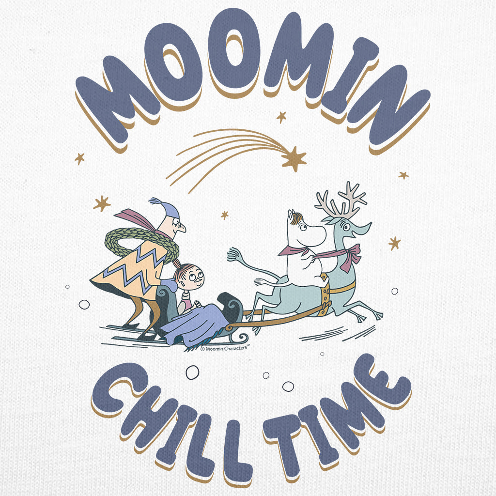 Moomin Festive Winter Chill Time Sleigh Ride Toddler T-Shirt