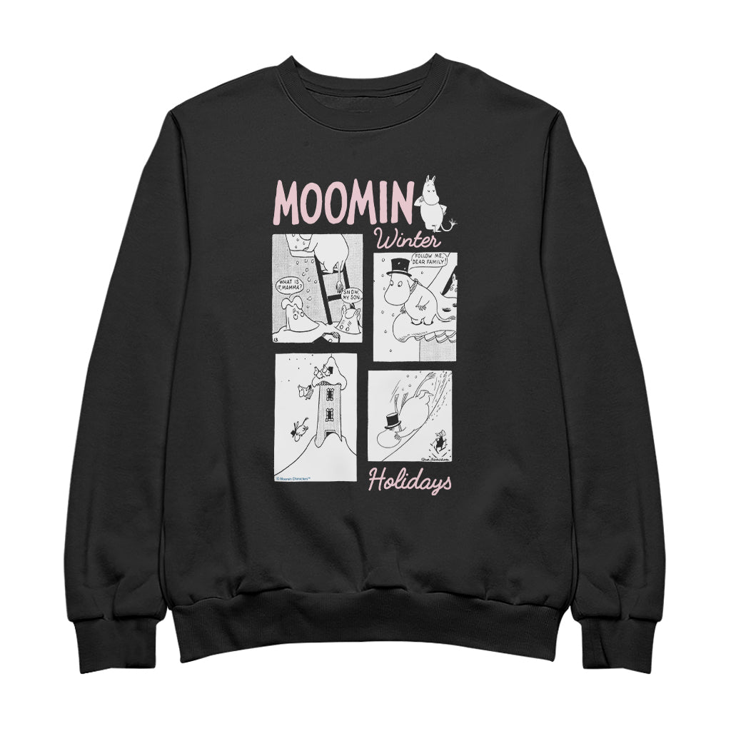 Moomins Snow Slide Moomin Winter Holidays Adult Sweatshirt | Moomin Shop US