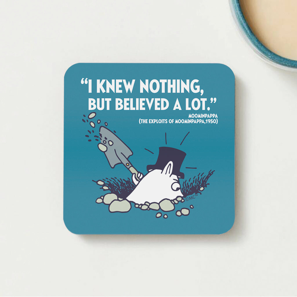 Moomin I Knew Nothing The Exploits Of Moominpappa Wooden Single Coaster