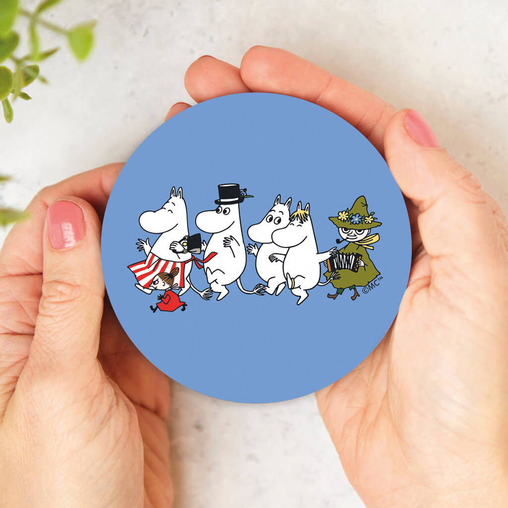 Moomin Family Walking Wooden Single Coaster | Moomin Shop US