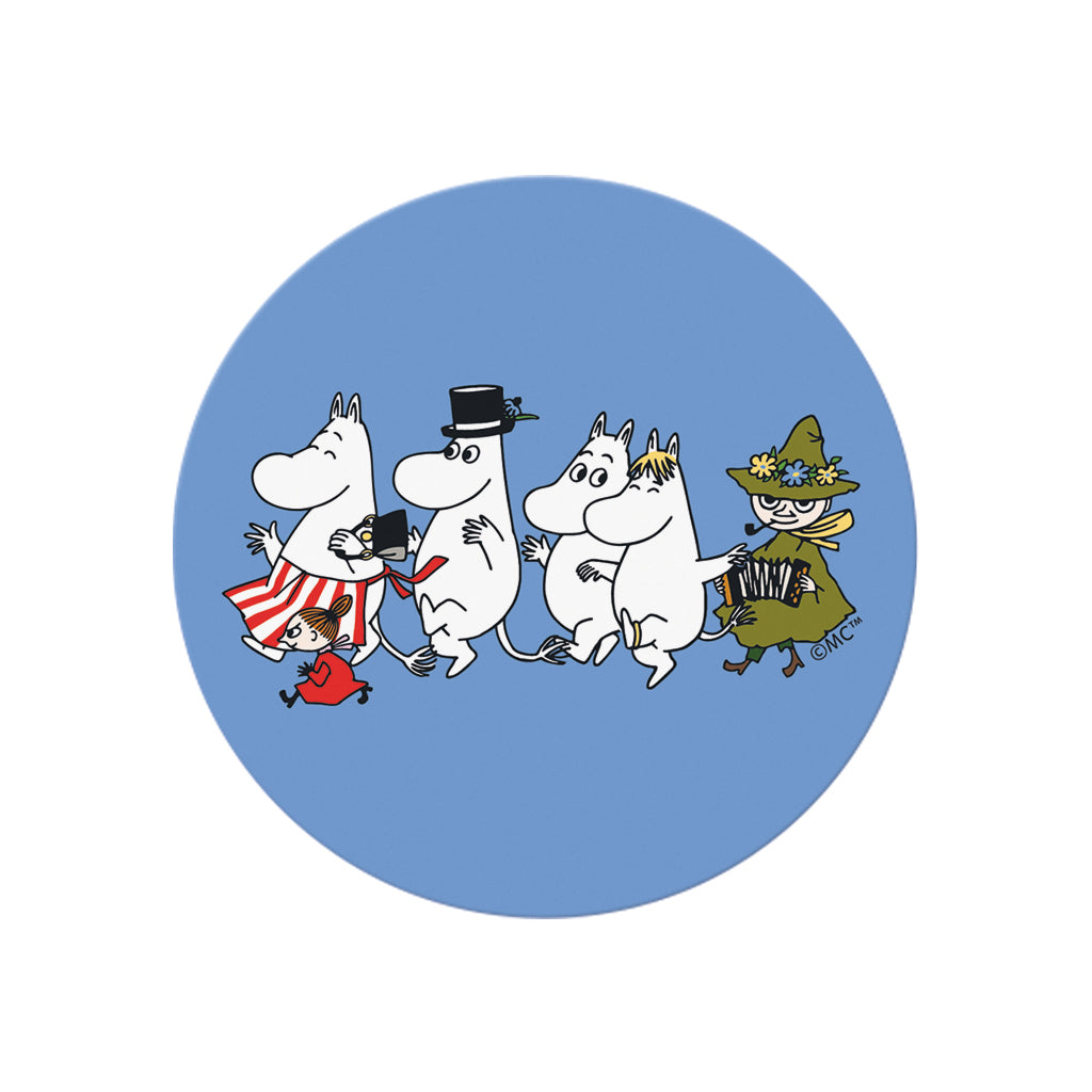 Moomin Family Walking Wooden Single Coaster