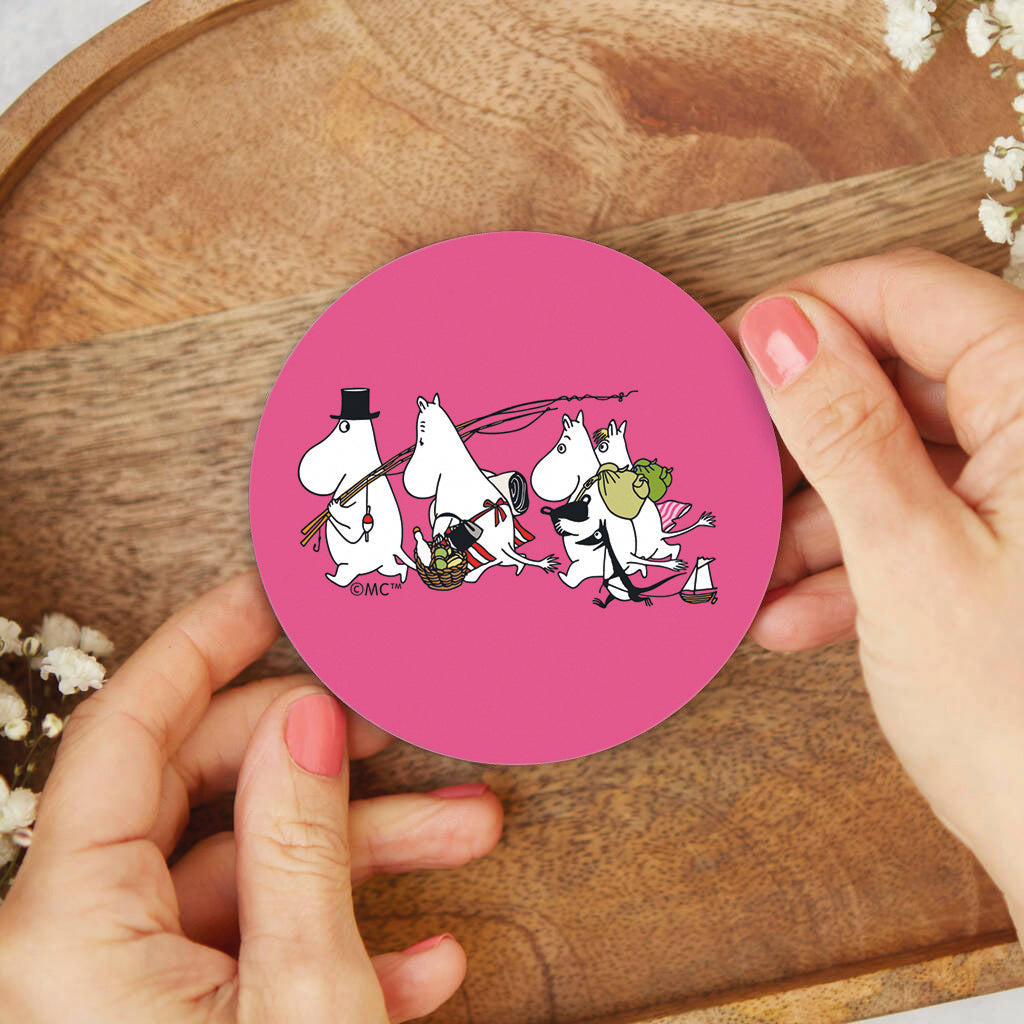 Moomin Family Adventure Wooden Single Coaster