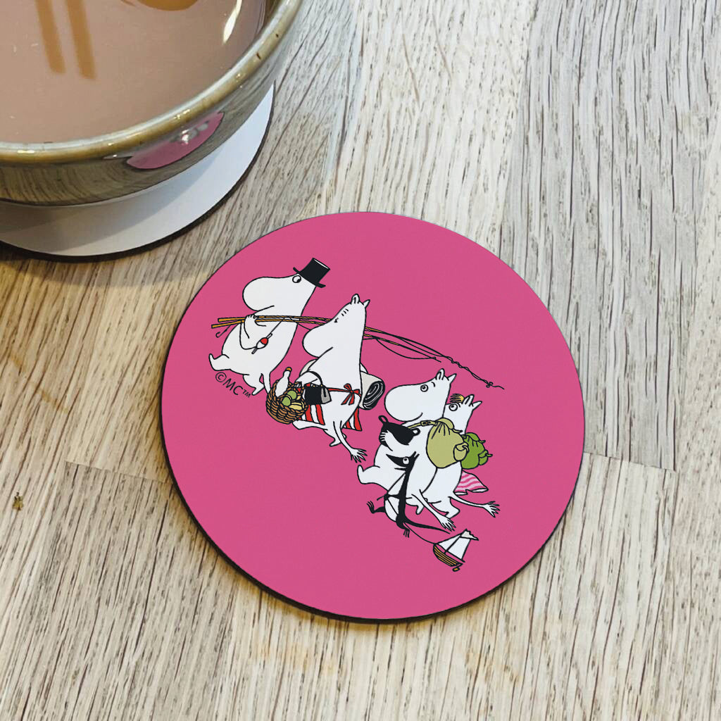 Moomin Family Adventure Wooden Single Coaster