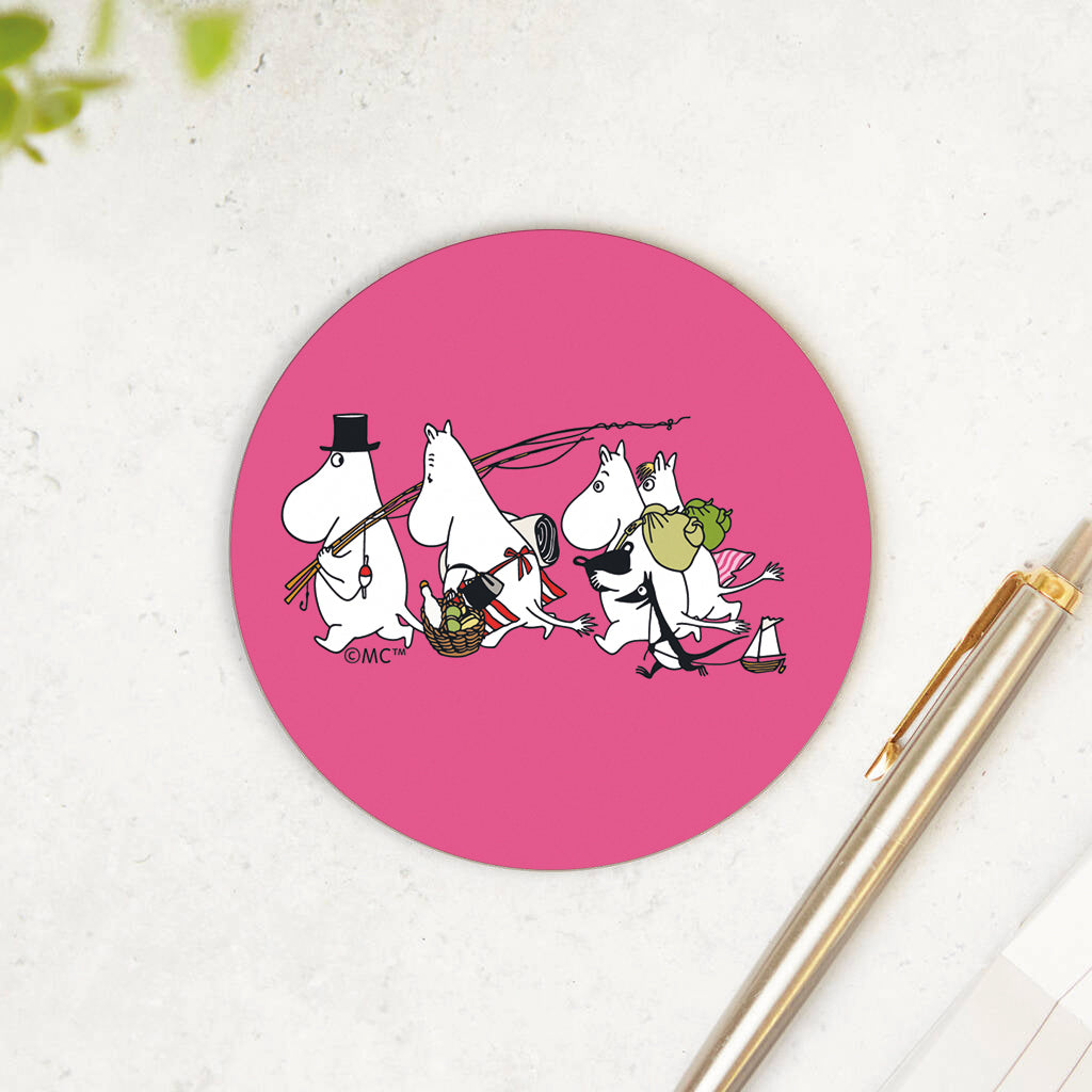 Moomin Family Adventure Wooden Single Coaster | Moomin Shop US