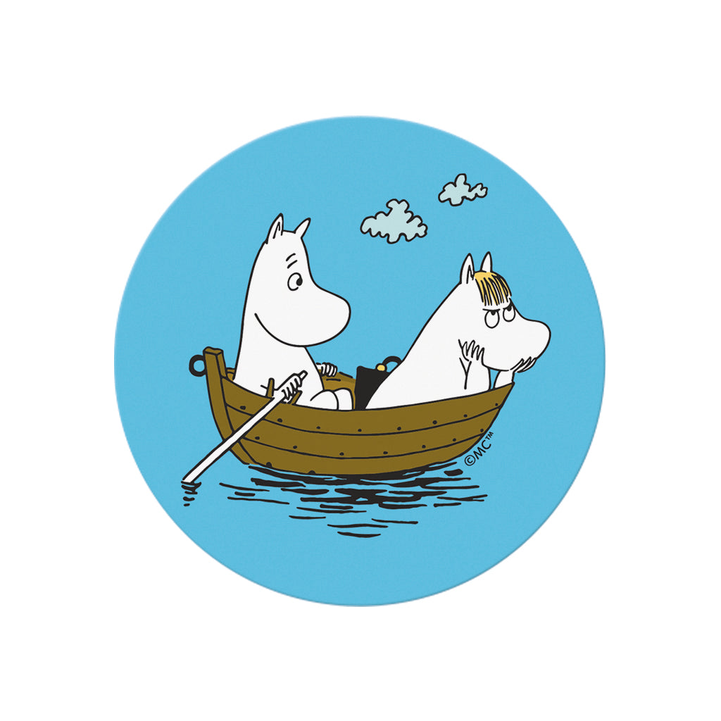 Moomin Moomintroll And Snorkmaiden Sailing Wooden Single Coaster