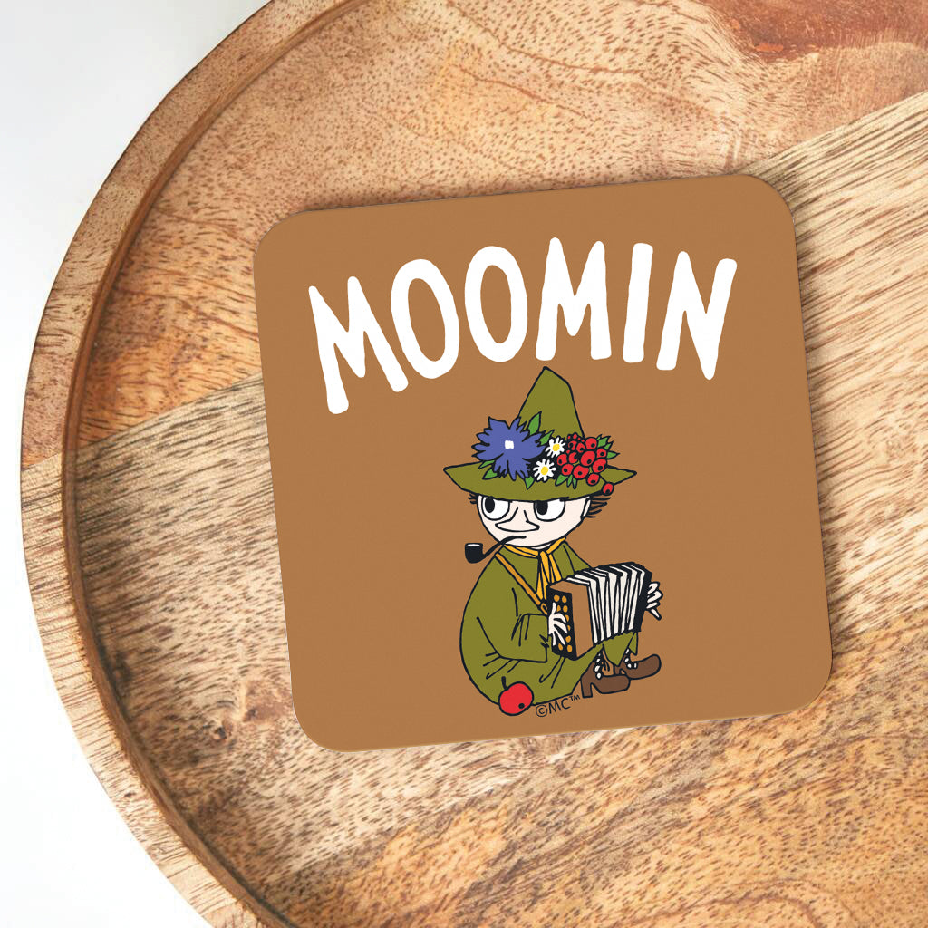 Moomin Snufkin Wooden Single Coaster | Moomin Shop US