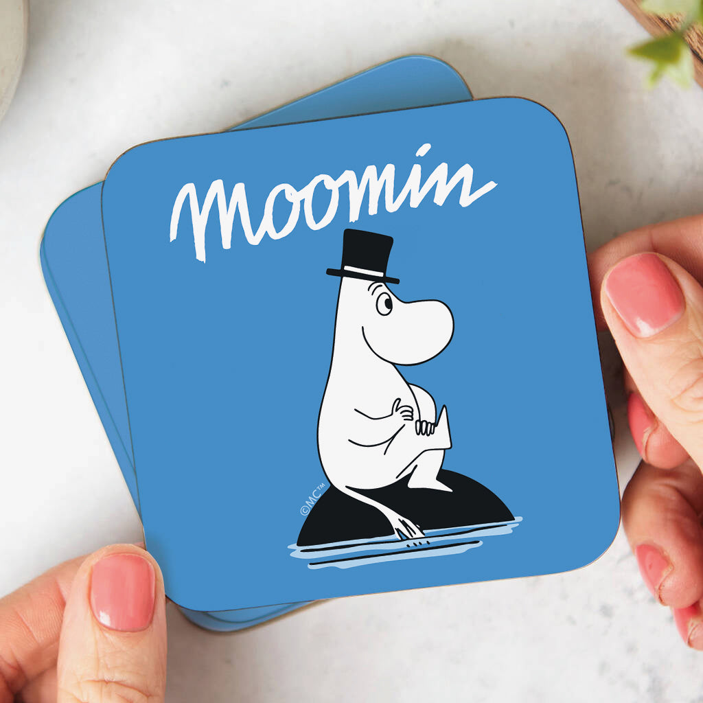 Moomin Moominpappa Wooden Single Coaster | Moomin Shop US