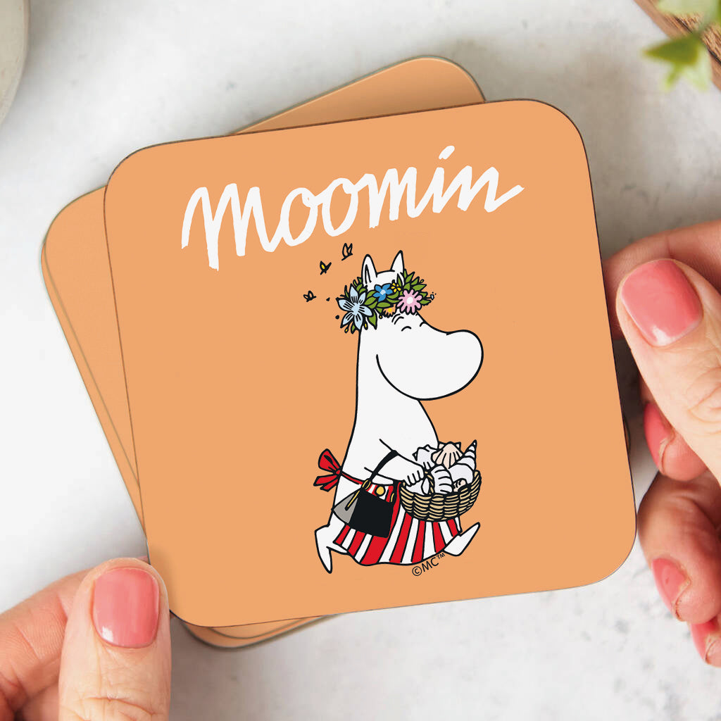 Moomin Moominmamma Wooden Single Coaster | Moomin Shop US