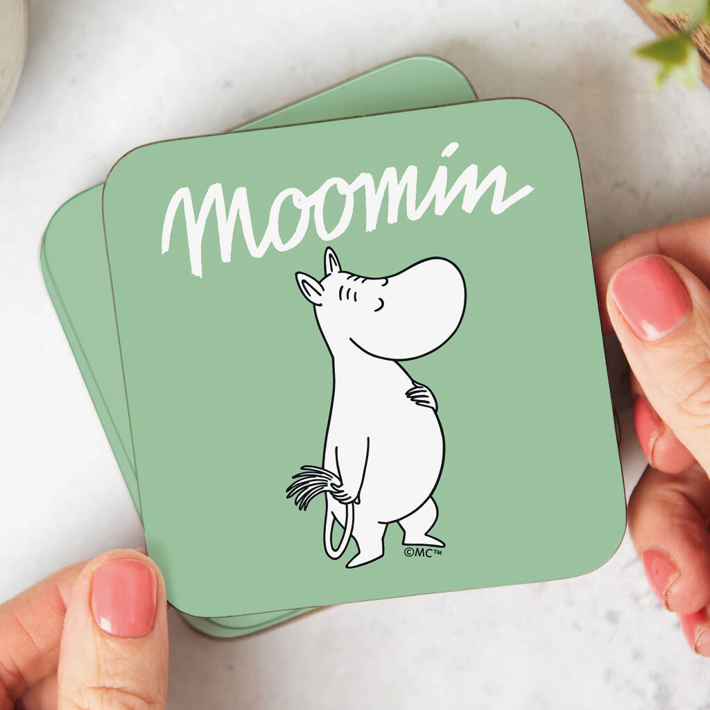 Moomin Moomintroll Wooden Single Coaster | Moomin Shop US