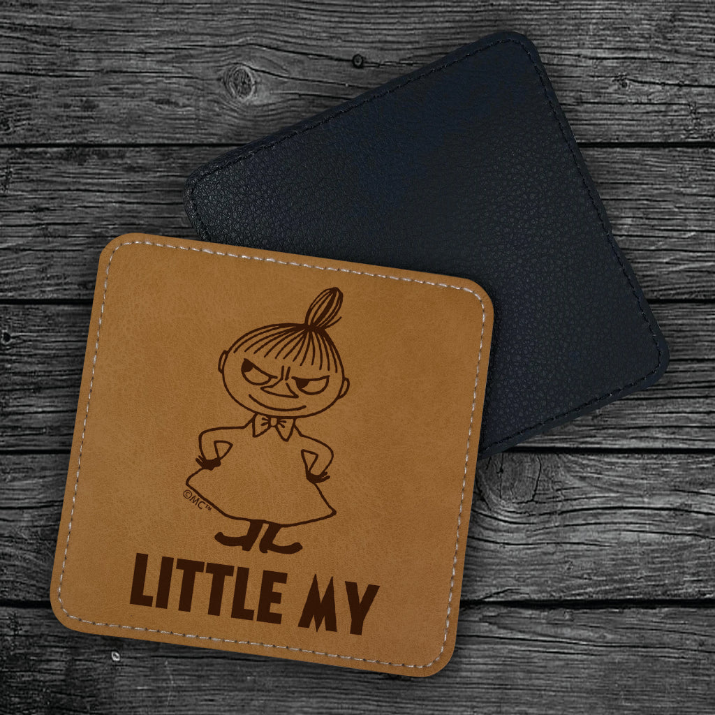 Moomin Little My Faux Leather Square Coaster | Moomin Shop US