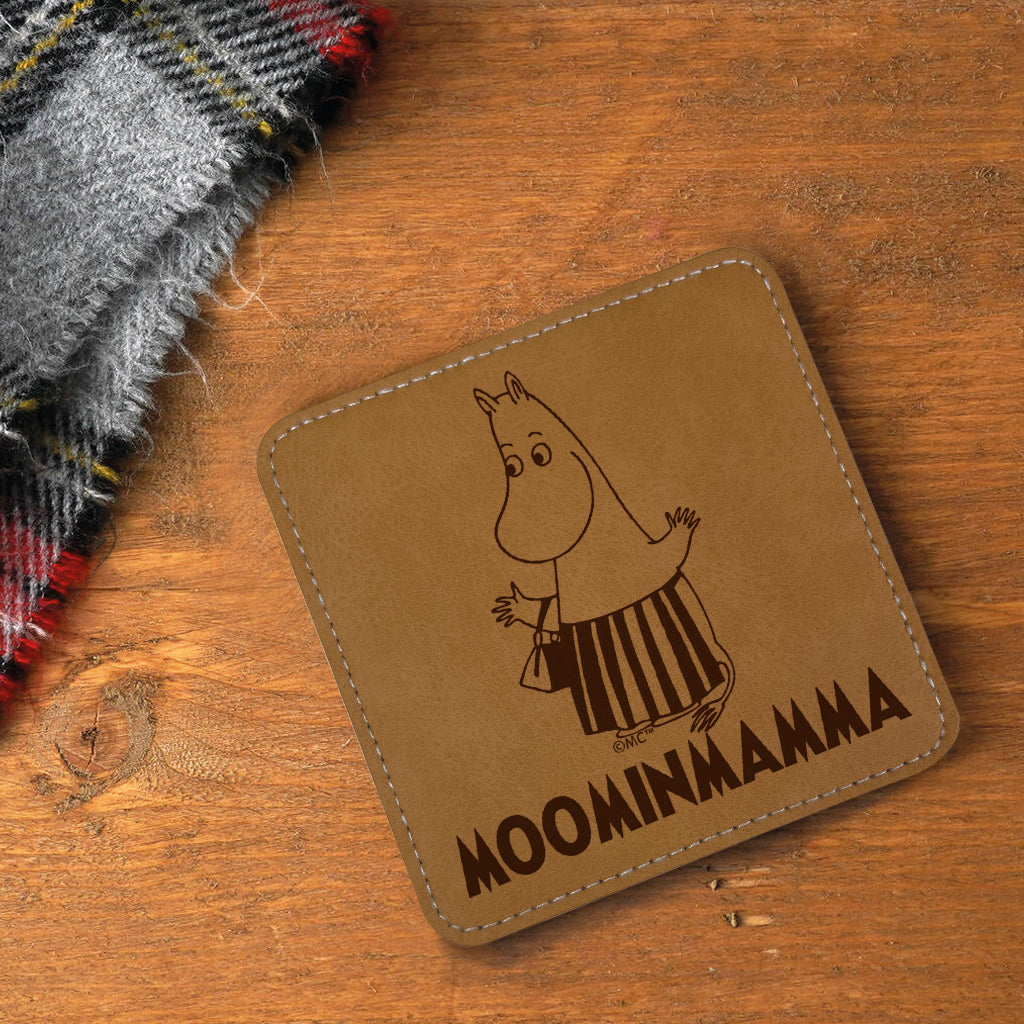 Moomin Moominmamma Faux Leather Square Coaster