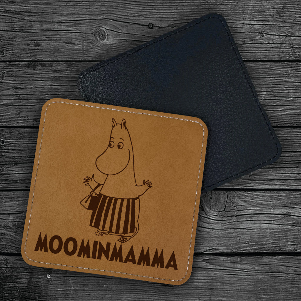 Moomin Moominmamma Faux Leather Square Coaster